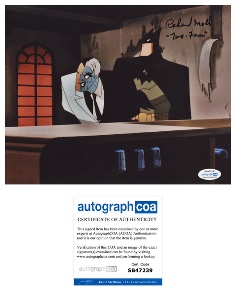 Richard Moll Batman Signed Autograph 8x10 Photo ACOA