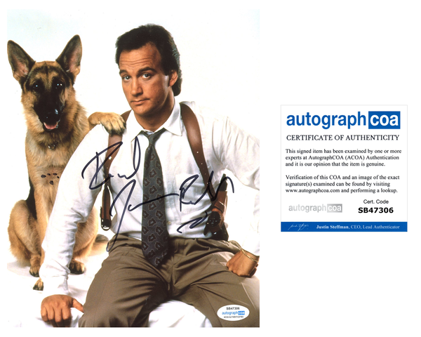 Jim Belushi K-9 Signed Autograph 8x10 Photo ACOA