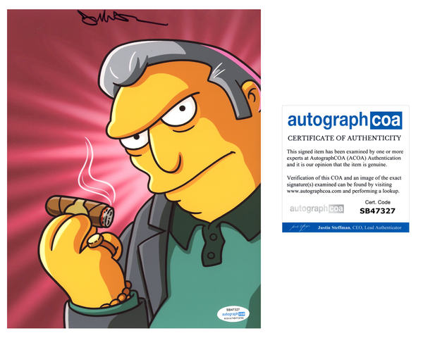 Joe Mantegna Simpsons Signed Autograph 8x10 Photo ACOA