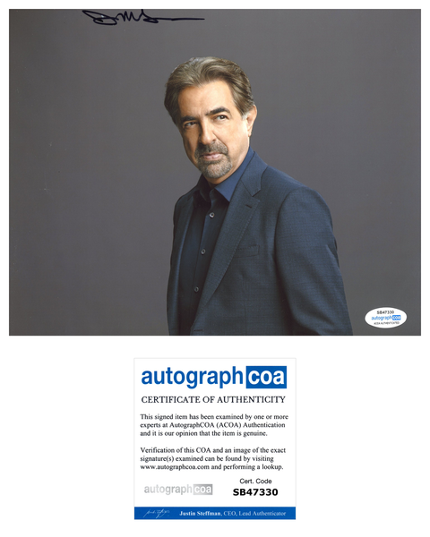 Joe Mantegna Criminal Minds Signed Autograph 8x10 Photo ACOA