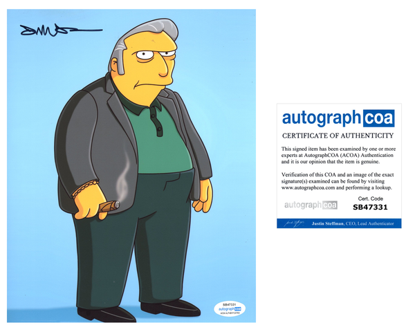 Joe Mantegna Simpsons Signed Autograph 8x10 Photo ACOA