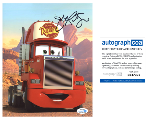 John Ratzenberger Cars Signed Autograph 8x10 Photo ACOA