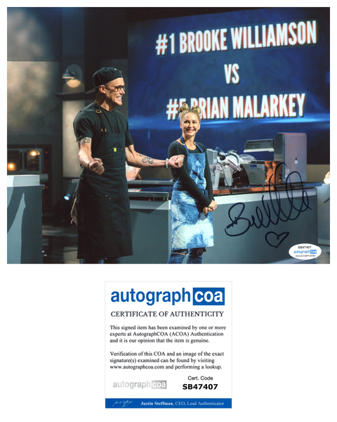 Brooke Williamson Top Chef Signed Autograph 8x10 Photo ACOA