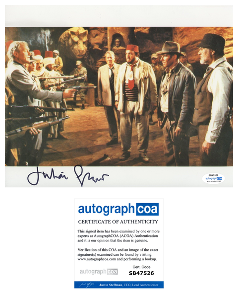 Julian Glover Indiana Jones Signed Autograph 8x10 Photo ACOA