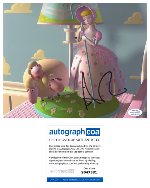 Annie Potts Toy Story Signed Autograph 8x10 Photo ACOA