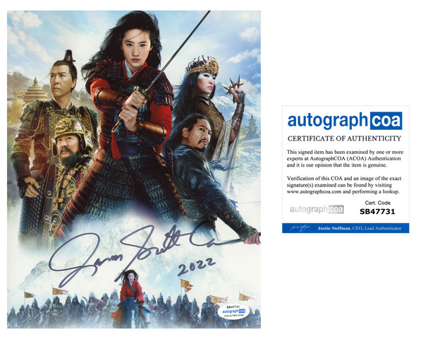 Jason Scott Lee Mulan Signed Autograph 8x10 Photo ACOA