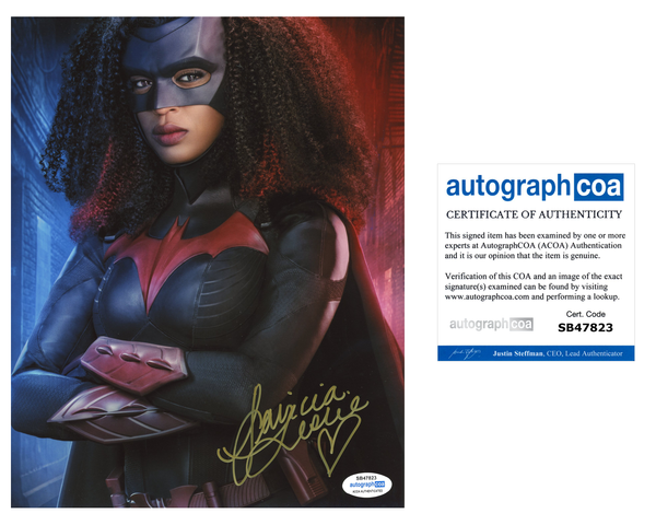 Javicia Leslie Batwoman Signed Autograph 8x10 Photo ACOA