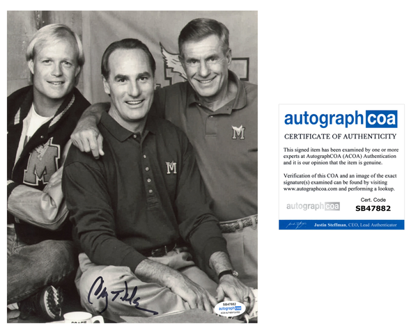 Craig T Nelson Coach Signed Autograph 8x10 Photo ACOA