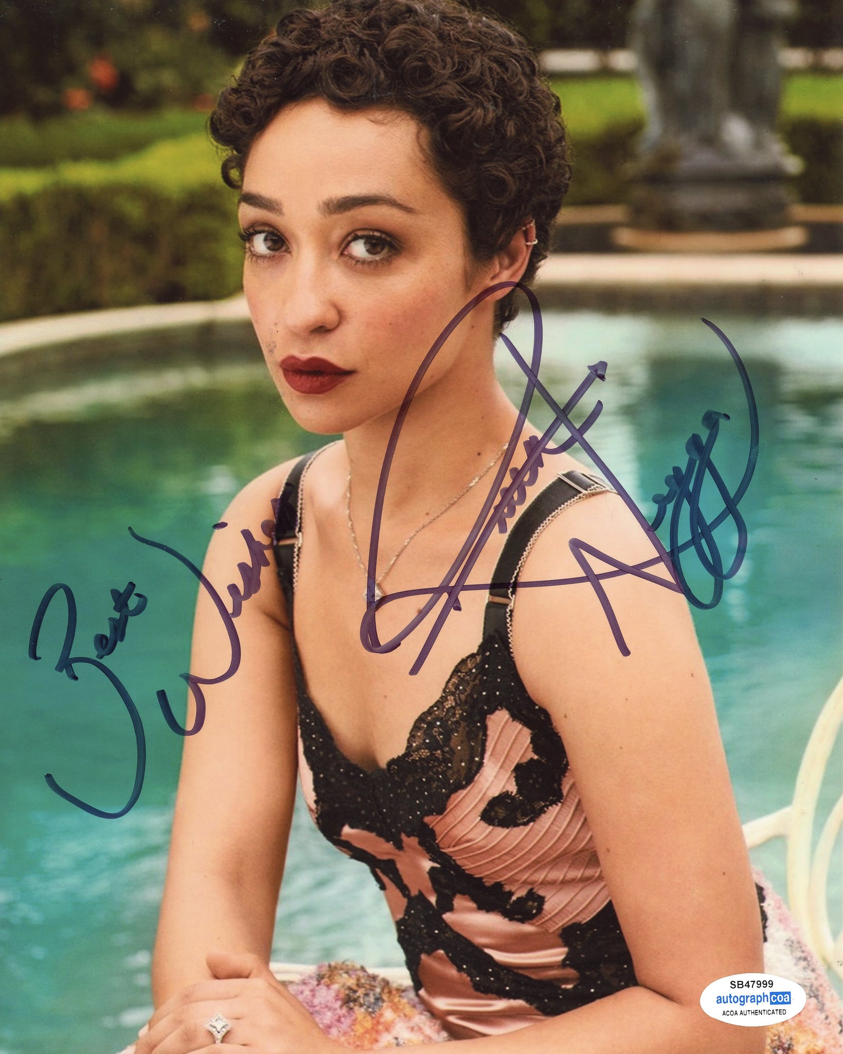 Ruth Negga Sexy Signed Autograph 8x10 Photo ACOA