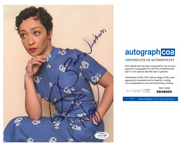 Ruth Negga Sexy Signed Autograph 8x10 Photo ACOA