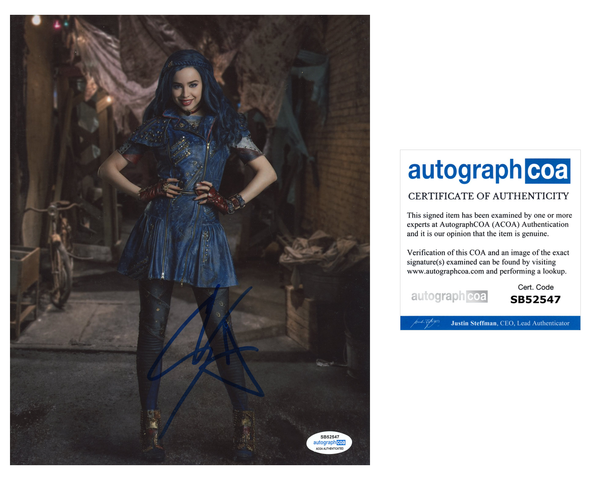 Sofia Carson Descendants Signed Autograph 8x10 Photo ACOA