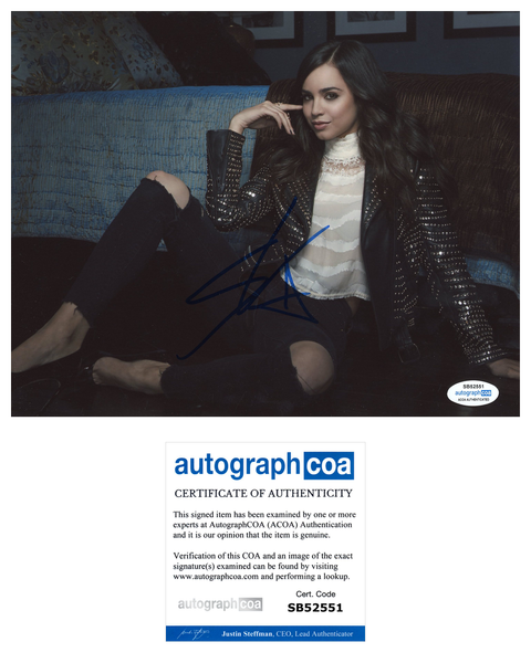 Sofia Carson Purple Hearts Signed Autograph 8x10 Photo ACOA