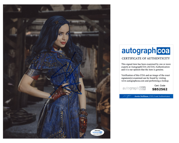 Sofia Carson Descendants Signed Autograph 8x10 Photo ACOA