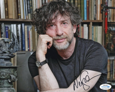 Neil Gaiman Sandman Signed Autograph 8x10 photo ACOA