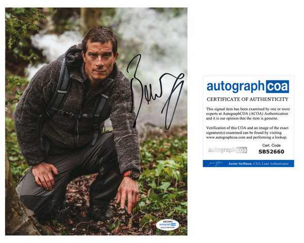 Bear Grylls Man Vs Wild Signed Autograph 8x10 Photo ACOA