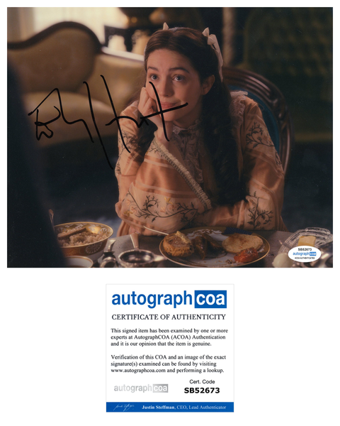 Ella Hunt Dickinson Signed Autograph 8x10 Photo ACOA