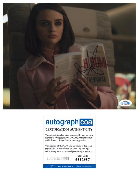 Joey King Bullet Train Signed Autograph 8x10 Photo ACOA