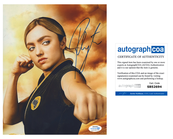 Peyton List Sexy Signed Autograph 8x10 Photo ACOA