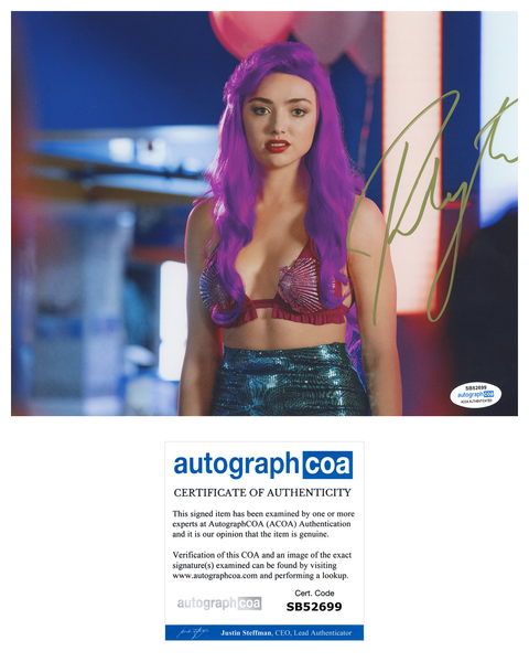 Peyton List Sexy Signed Autograph 8x10 Photo ACOA