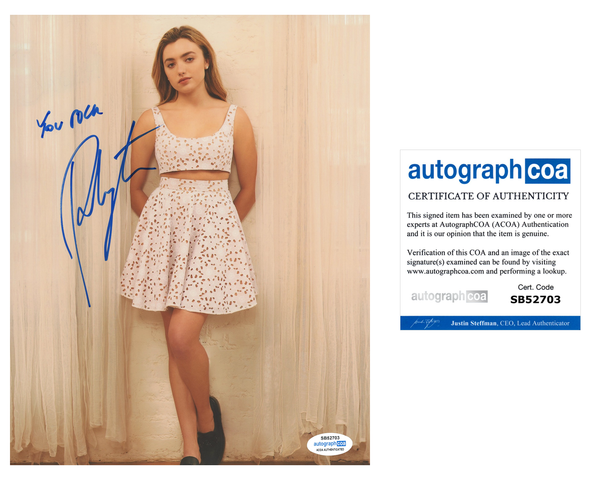 Peyton List Sexy Signed Autograph 8x10 Photo ACOA