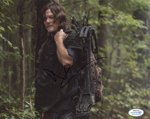 Norman Reedus Walking Dead Signed Autograph 8x10 Photo ACOA