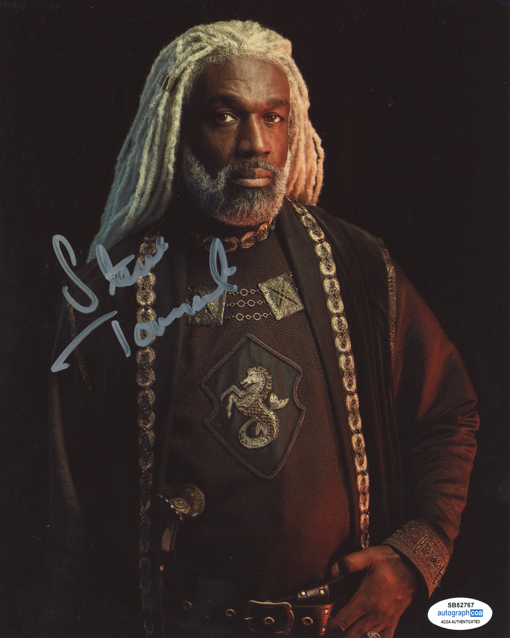 Steve Toussaint House of the Dragon Signed Autograph 8x10 Photo ACOA