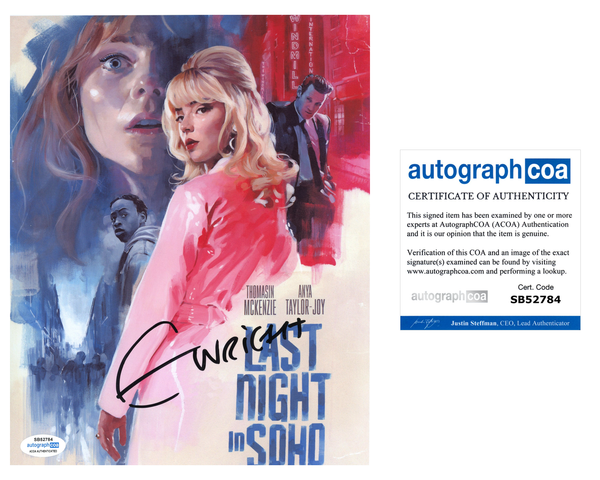 Edgar Wright Last Night in Soho Signed Autograph 8x10 Photo ACOA
