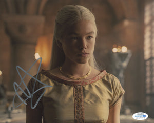 Milly Alcock House of the Dragon Game of Thrones Signed Autograph 8x10 Photo ACOA