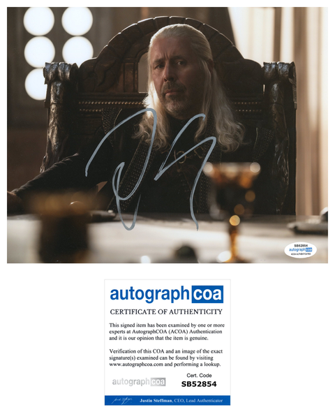 Paddy Considine House of the Dragon Signed Autograph 8x10 Photo ACOA