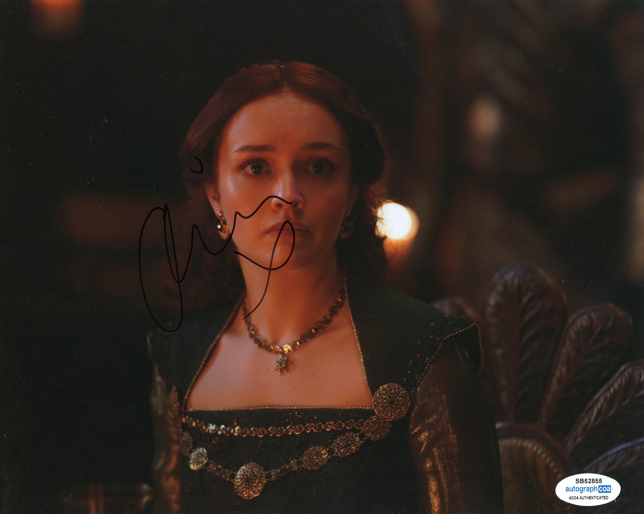 Olivia Cooke House of the Dragon Signed Autograph 8x10 Photo ACOA