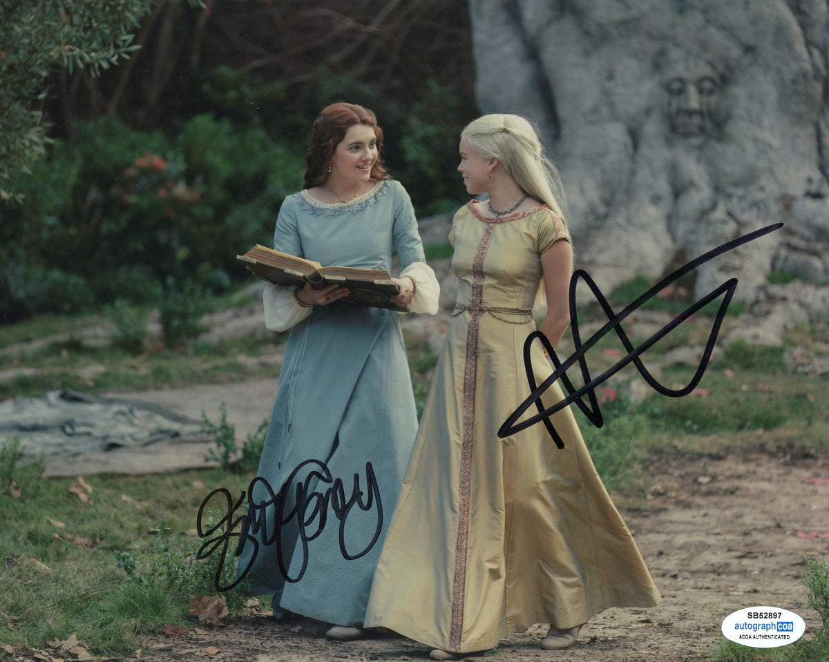 Milly Alcock Emily Carey House of the Dragon Signed Autograph 8x10 ...