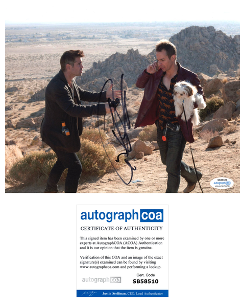 Colin Farrell Seven Psychopaths Signed Autograph 8x10 Photo ACOA