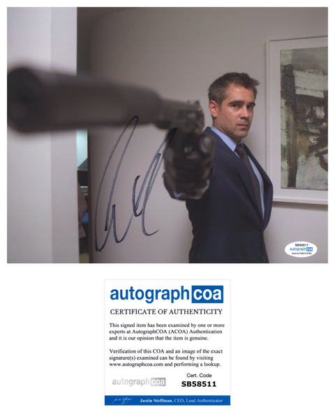 Colin Farrell In Bruges Signed Autograph 8x10 Photo ACOA