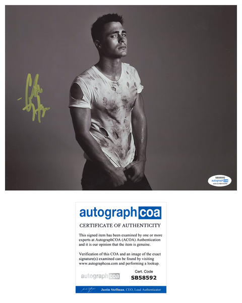 Colton Haynes Signed Autograph 8x10 Photo ACOA