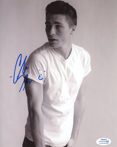 Colton Haynes Arrow Signed Autograph 8x10 Photo ACOA