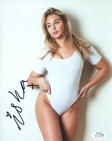Iskra Lawrence Sexy Signed Autograph 8x10 Photo ACOA