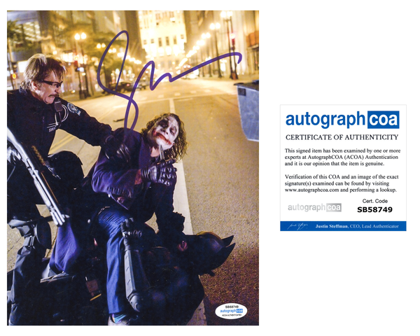 Gary Oldman Dark Knight Signed Autograph 8x10 Photo ACOA Batman