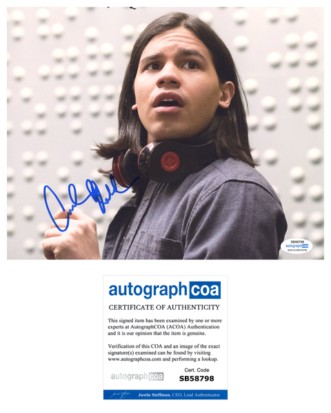 Carlos Valdes The Flash Signed Autograph 8x10 Photo ACOA