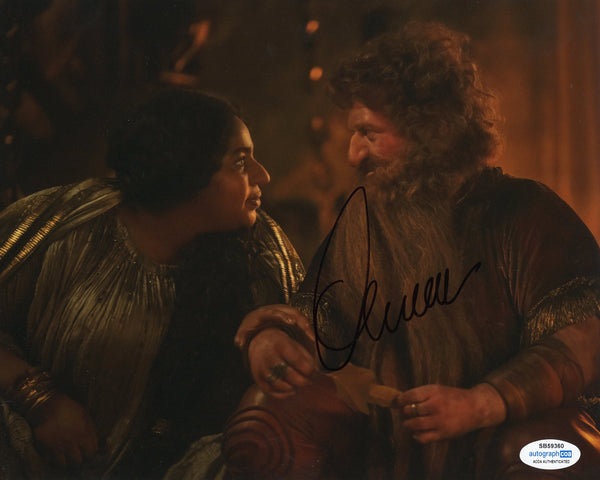 Owain Arthur Rings of Power Signed Autograph 8x10 Photo ACOA - Outlaw Hobbies Authentic Autographs