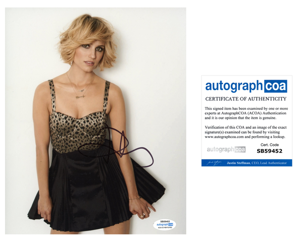 Dianna Agron Sexy Signed Autograph 8x10 photo ACOA