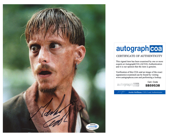 Mackenzie Crook Pirates of the Caribbean Signed Autograph 8x10 Photo ACOA