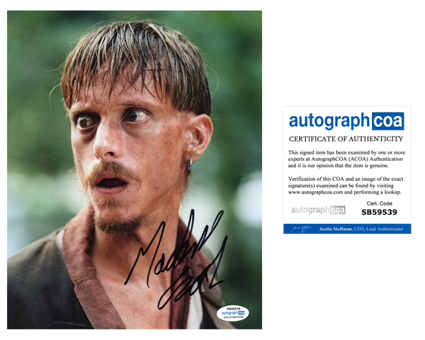 Mackenzie Crook Pirates of the Caribbean Signed Autograph 8x10 Photo ACOA