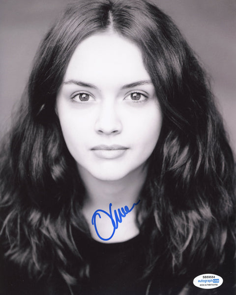 Olivia Cooke Bates Motel Signed Autograph 8x10 Photo ACOA