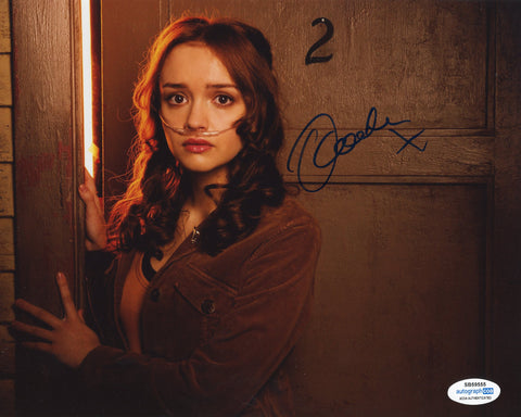 Olivia Cooke Bates Motel Signed Autograph 8x10 Photo ACOA
