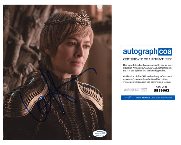 Lena Headey Game of Thrones Signed Autograph 8x10 Photo ACOA