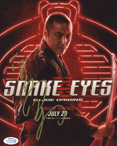 Takehiro Hira Snake Eyes Signed Autograph 8x10 Photo ACOA