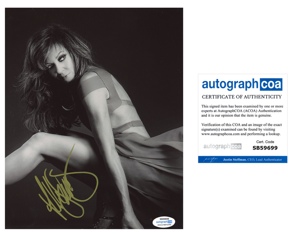 Allison Janney Sexy Signed Autograph 8x10 Photo ACOA