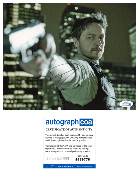 James McAvoy Wanted Signed Autograph 8x10 Photo ACOA