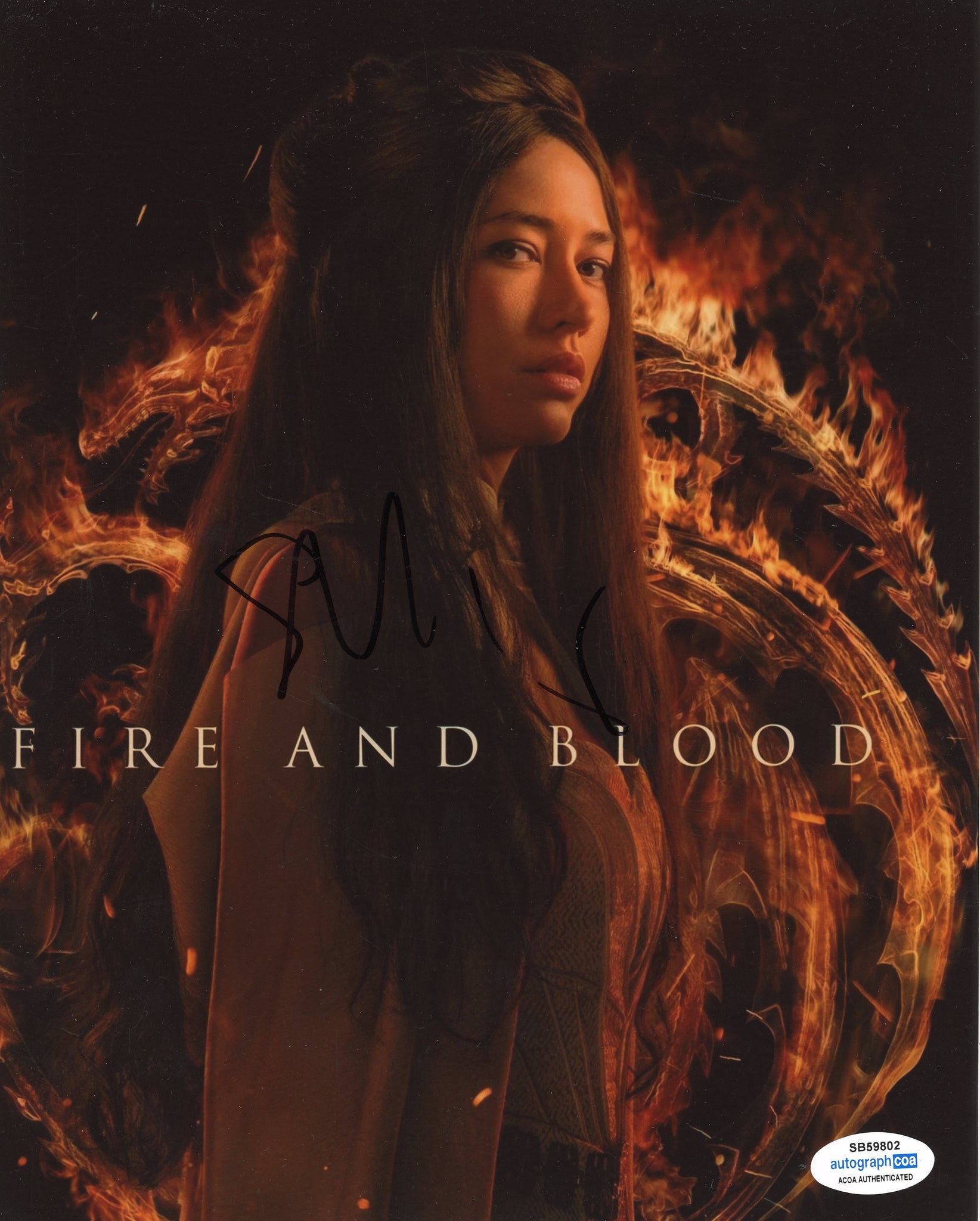 Sonoya Mizuno House of Dragon Signed Autograph 8x10 Photo ACOA