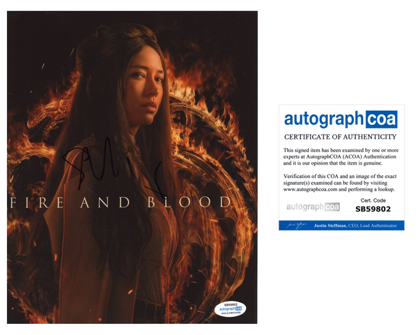 Sonoya Mizuno House of Dragon Signed Autograph 8x10 Photo ACOA